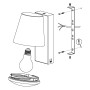 Spot Mural LED Louis Design Moderne Blanc Mat