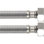 BOUTTÉ FF15 Flexible Sanitaire Femelle 15x21 DN8 300mm Argent