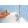 Joint de Finition GEB 15 mm Pose Facile Baignoire, Lavabo, Évier