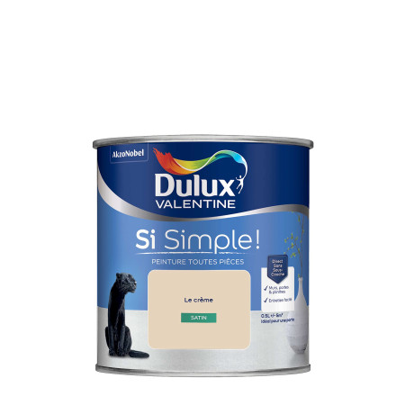 Peinture Dulux Valentine Si Simple Crème Satin 0,5L