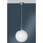 Suspension WOFI MEGAMAN Verre Opale Diam 30cm E27 60W
