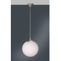 Suspension WOFI MEGAMAN Verre Opale Diam 30cm E27 60W