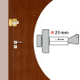 Serrure Vachette 67600CSC Bouton Cylindre 5 Goupilles Bronze 23mm x 30mm
