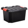 Bac de Rangement STOCK R 85L Avec Couvercle Noir