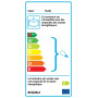 Suspension LED E27 7W Elluno EGLO Verre Nickel MatBlanc