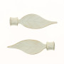 Rideaux Embouts Fer Forgé Ivoire & Or