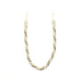 Embrasse torsadée coton Ecru & Beige - 60 cm