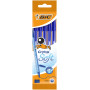 Stylo Bille BIC Cristal Soft Bleu - Ecriture Fluide et Précise