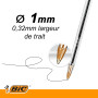 BIC Cristal Original Stylos-Bille Pointe Moyenne Rouge - Pochette de 4