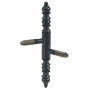 Fiche à Visser Rustique Hettich 90mm Acier Noir Blister Lot de 2