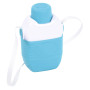 Gourde Isotherme EDA 1L Bleue Turquoise Bandoulière 13,5 x 9,5 x 23 cm