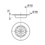 Grille Evier Inox Ronde Ø80 mm Drainage Optimal