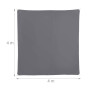 Voile d'ombrage carré gris relaxdays Diffuseur d'ombre