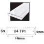Lames de Rechange Scie 150mm, Lot de 12 ABEBA
