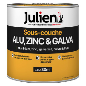 Sous-couche Julien ALU, Zinc & Galva pour Métaux Non Ferreux