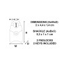 Cheville Clou FISCHER NF 5x305 Boite de 100
