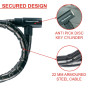 Antivol Scooter ART ICT 1,2m x 30mm Acier Robuste