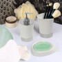 Distributeur de Savon Blanc - Céramique - Menage Bazar