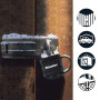 Pack Moraillon de Porte & Cadenas à Clé Master Lock Noir