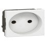 Prise Courant Legrand Mosaic 77110 Blanc, 2 Modules