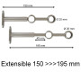 Rideaux Supports Doubles pour Tringles Installation Facile