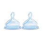2 Embouts de Biberons NUK Physiologiques Silicone Taille M 6-18 mois