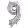 Ballon Aluminium Chiffre 9 Décoration Anniversaire