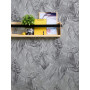 Papier Peint Intissé Tropical Feuilles Gris 10x0,53m
