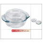 Plat à Four en Verre FOMAX 1,7L Avec Couvercle