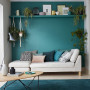Dulux Valentine Crème de Couleur Satin - Acapulco - Bleu Vert Profond