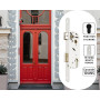 Serrure Encastrer VACHETTE D4500 Passage Cylindre Noir