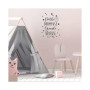 Sticker Deco Enfant "Petite Dormeuse" Noir & Blanc 70x20cm