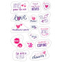 Gommes MegaCrea DIY Girly 3,5-9,5cm 30 Pièces