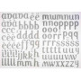 Lettres Thermocollantes MegaCrea DIY Alphabet Complet Textile Argenté