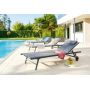 Bain de soleil Mikado alu 190x60x30cm lin - INVENTIV