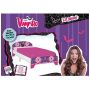Chica Vampiro Lit Junior pour Matelas 90x190cm, Bois, Mauve, 192x96x65 cm