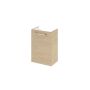 Meuble lave-mains l. 40 x h. 57.7 x p. 24 cm, effet chêne naturel, remix