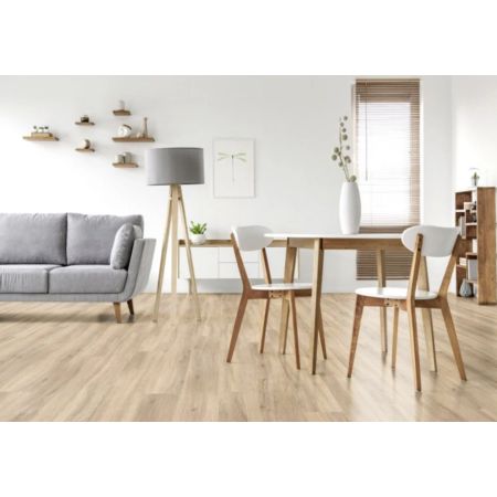 Lame vinyle à Clips Antibes 4 Chanfreins 123,9x21,2x0,4cm 2,1m² - INVENTIV