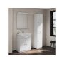 Colonne pour salle de bain galice 4, 2 portes 1tiroir, l.35 x h.186.5 x p.30.5 cm, blanc