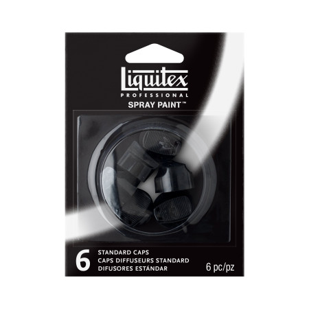 LIQUITEX SPRAY PAINT 6 X BUSES DE RECHARGEMENT TAILLE MOYENNE