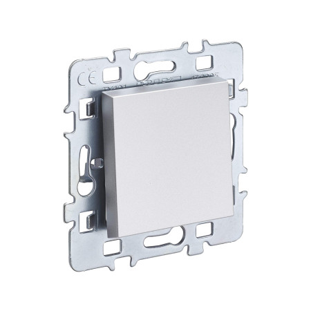 INTERRUPTEUR VA ET VIENT - STANDARD EXTRA PLAT SANS FIL - GAMME CASUAL - MÃ‰CANISME BP CACHE ALU SUPPORT MÃ‰TAL