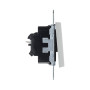 INTERRUPTEUR VA ET VIENT - STANDARD EXTRA PLAT SANS FIL - GAMME CASUAL - MÃ‰CANISME BP CACHE ALU SUPPORT MÃ‰TAL