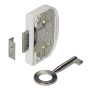 HETTICH FURNTECH GMBH ET-CO-KG - SERRURE MEUBLE A PLAQUER AXE 20MM METAL PLASTIQUE BLANC