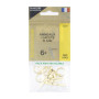 SACHET 6 ANNEAUX LACETS 13MM - CEANOTHE