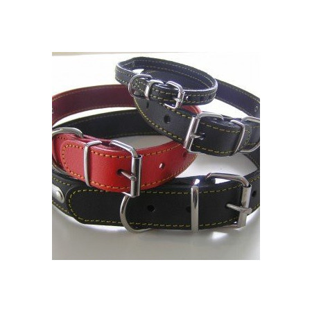 Collier Cuir Rouge Simple Zolux - 30 cm
