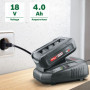 Batterie Bosch 18V 4,0Ah W-C Power Plus - Noir