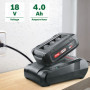 Batterie Bosch 18V 4,0Ah W-C Power Plus - Noir