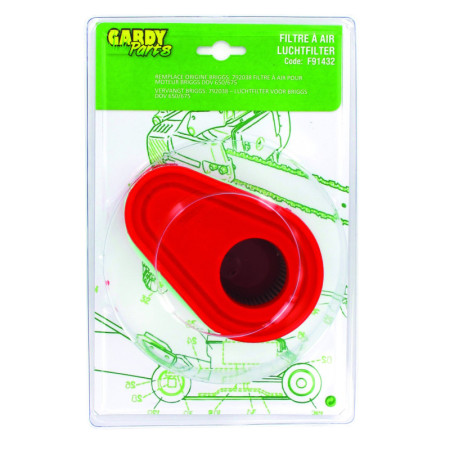 Filtre à air GARDY Parts - Compatible Briggs & Stratton