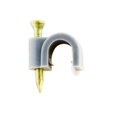 Attaches Câbles Plastique Ø7 Gris - ZENITECH - 20 Pièces