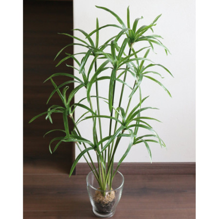 Herbe Artificielle Cyperus Verte 85cm - Décoration Intérieure